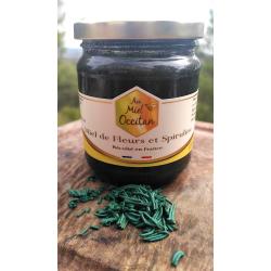 Miel de Fleurs  et Spiruline 250g